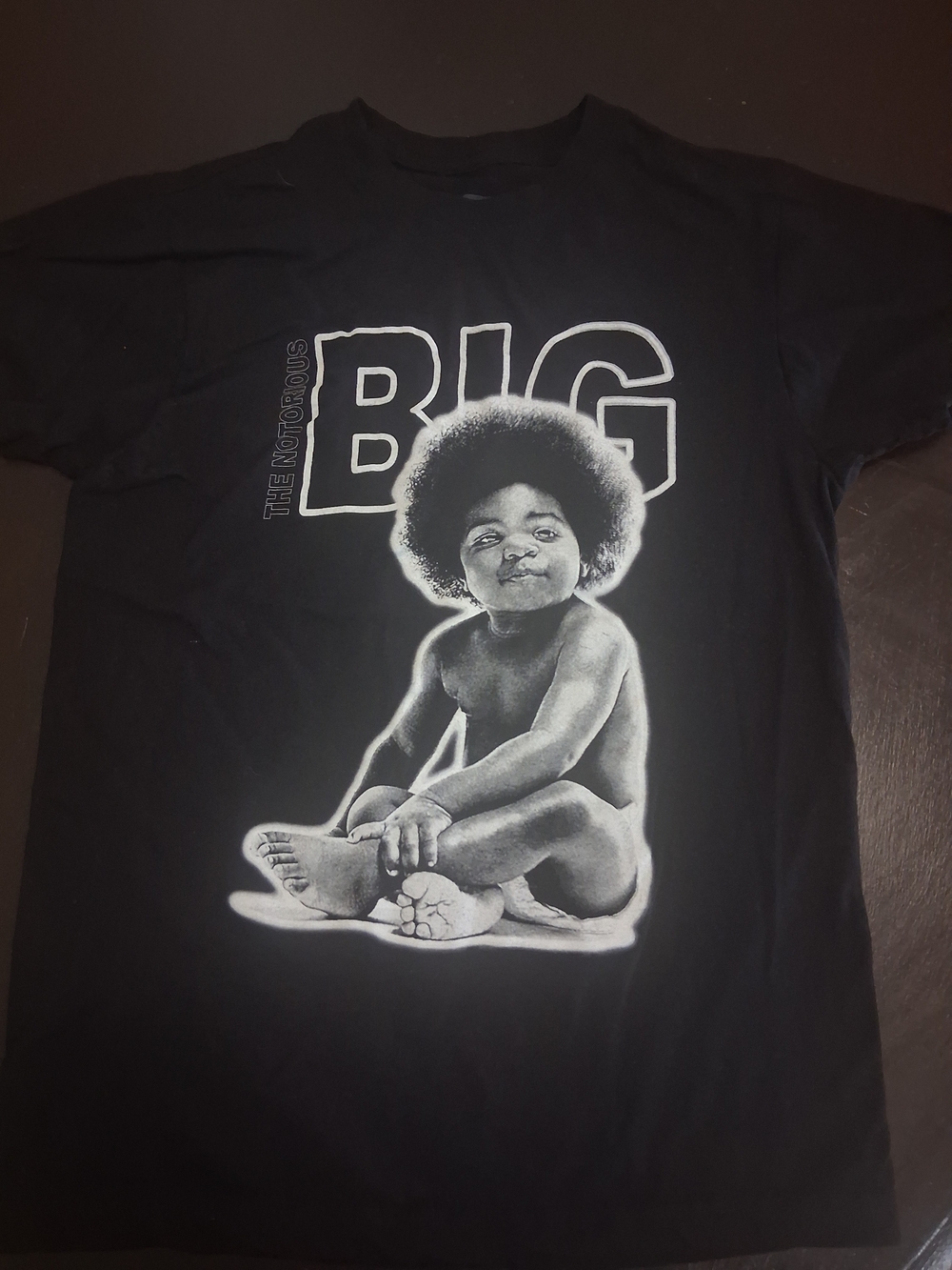 & Other Stories Black Kids Short-Sleeve Tee with White 'BIG' Baby Graphic